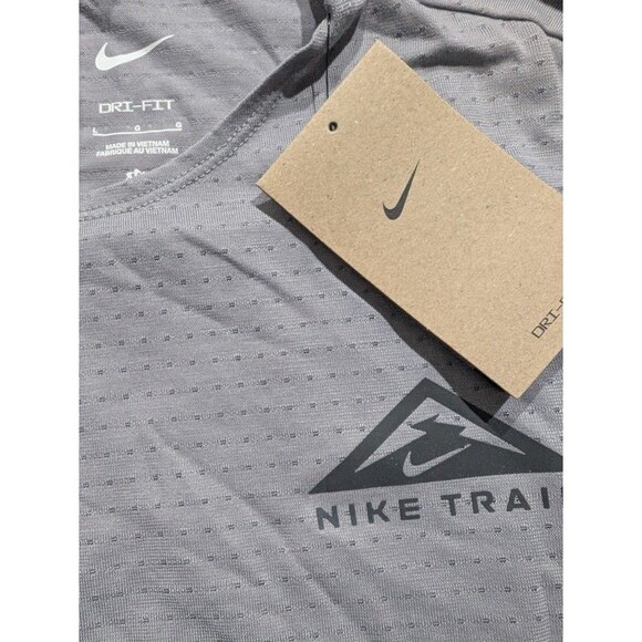 Nike Trail Solar Chase Dri-FIT Short-Sleeve Running Shirt DV9305-078 Men's Large - Picture 8 of 9